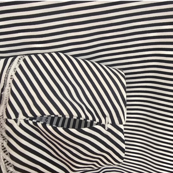 Southern Tide Womens XS Striped Quarter Zip Performance Pullover Black White - Picture 4 of 9